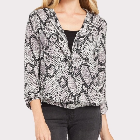 NWT chaser snake print utility bomber jacket - Picture 2 of 9